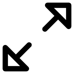 Triangle Arrow Expand Diagonal 1 Icon from Core Line Set