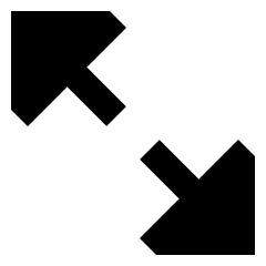 Triangle Arrow Expand Diagonal 2 Icon from Sharp Remix Set
