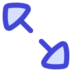 Triangle Arrow Expand Diagonal 2 Icon from Flex Duo Set