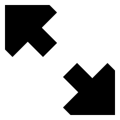 Triangle Arrow Expand Diagonal 2 Icon from Sharp Solid Set