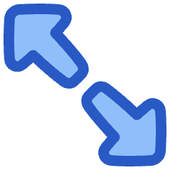 Triangle Arrow Expand Diagonal 2 Icon from Plump Duo Set