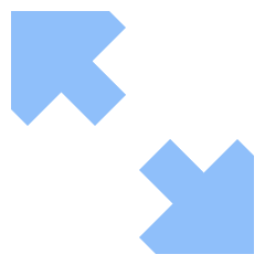 Triangle Arrow Expand Diagonal 2 Icon from Sharp Flat Set