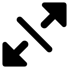Triangle Arrow Expand Diagonal 3 Icon from Core Remix Set