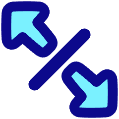 Triangle Arrow Expand Diagonal 4 Icon from Plump Pop Set