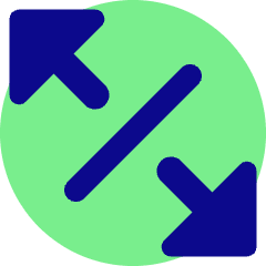 Triangle Arrow Expand Diagonal 4 Icon from Core Pop Set