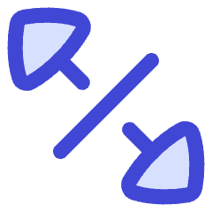 Triangle Arrow Expand Diagonal 4 Icon from Flex Duo Set