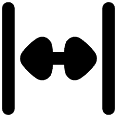 Triangle Arrow Expand Horizontal Icon from Flex Solid Set