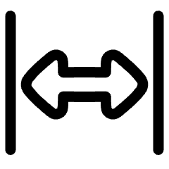 Triangle Arrow Expand Horizontal Icon from Plump Line Set