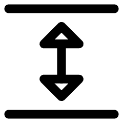 Triangle Arrow Expand Vertical Icon from Core Line Set