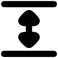 Triangle Arrow Expand Vertical Icon from Flex Solid Set