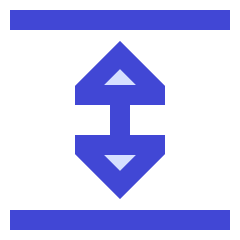 Triangle Arrow Expand Vertical Icon from Sharp Duo Set