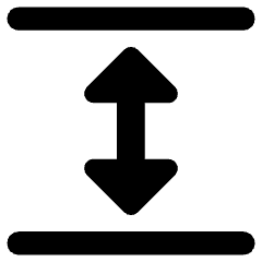 Triangle Arrow Expand Vertical Icon from Core Remix Set