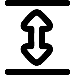 Triangle Arrow Expand Vertical Icon from Plump Remix Set