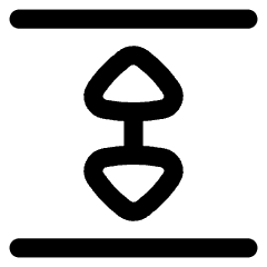 Triangle Arrow Expand Vertical Icon from Flex Line Set