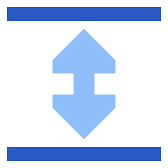 Triangle Arrow Expand Vertical Icon from Sharp Flat Set