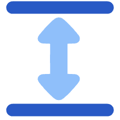 Triangle Arrow Expand Vertical Icon from Plump Flat Set