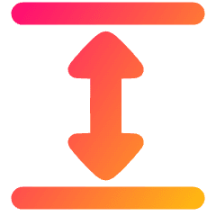Triangle Arrow Expand Vertical Icon from Plump Gradient Set