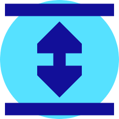 Triangle Arrow Expand Vertical Icon from Sharp Pop Set