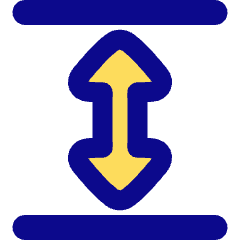 Triangle Arrow Expand Vertical Icon from Plump Pop Set