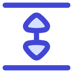 Triangle Arrow Expand Vertical Icon from Flex Duo Set