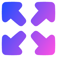 Triangle Arrow Expand Icon from Plump Gradient Set