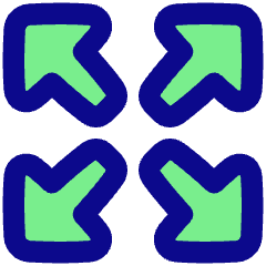 Triangle Arrow Expand Icon from Plump Pop Set