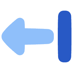 Triangle Arrow Left Return Icon from Plump Flat Set