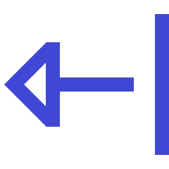 Triangle Arrow Left Return Icon from Sharp Duo Set