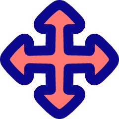 Triangle Arrow Move Icon from Plump Pop Set