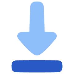 Triangle Arrow Move Down 1 Icon from Plump Flat Set