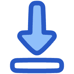 Triangle Arrow Move Down 1 Icon from Plump Duo Set