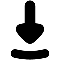 Triangle Arrow Move Down 1 Icon from Flex Solid Set