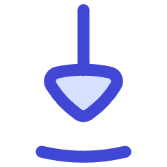 Triangle Arrow Move Down 1 Icon from Flex Duo Set
