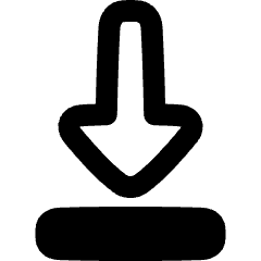 Triangle Arrow Move Down 1 Icon from Plump Remix Set