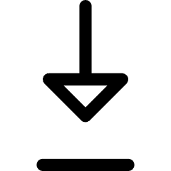 Triangle Arrow Move Down 1 Icon from Core Line Set