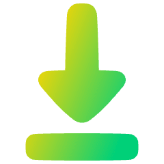 Triangle Arrow Move Down 1 Icon from Plump Gradient Set