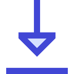 Triangle Arrow Move Down 1 Icon from Sharp Duo Set