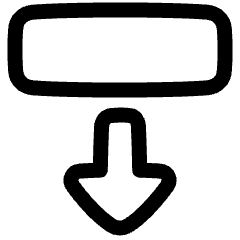Triangle Arrow Move Down 2 Icon from Plump Line Set