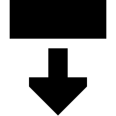 Triangle Arrow Move Down 2 Icon from Sharp Solid Set