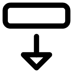 Triangle Arrow Move Down 2 Icon from Core Line Set