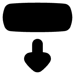 Triangle Arrow Move Down 2 Icon from Flex Solid Set