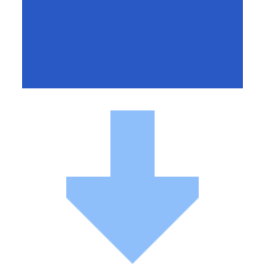 Triangle Arrow Move Down 2 Icon from Sharp Flat Set