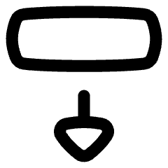 Triangle Arrow Move Down 2 Icon from Flex Line Set