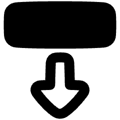 Triangle Arrow Move Down 2 Icon from Plump Remix Set