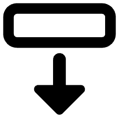 Triangle Arrow Move Down 2 Icon from Core Remix Set