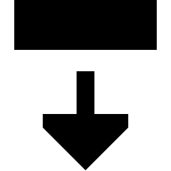 Triangle Arrow Move Down 2 Icon from Sharp Remix Set