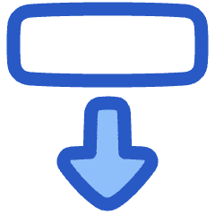 Triangle Arrow Move Down 2 Icon from Plump Duo Set