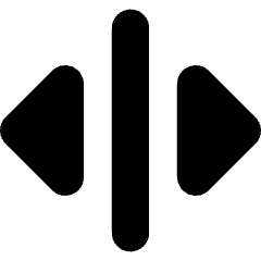Triangle Arrow Move Horizontal Icon from Core Solid Set