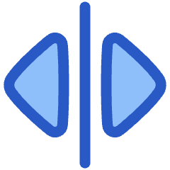 Triangle Arrow Move Horizontal Icon from Plump Duo Set