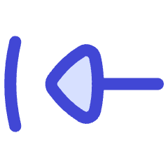 Triangle Arrow Move Left 1 Icon from Flex Duo Set